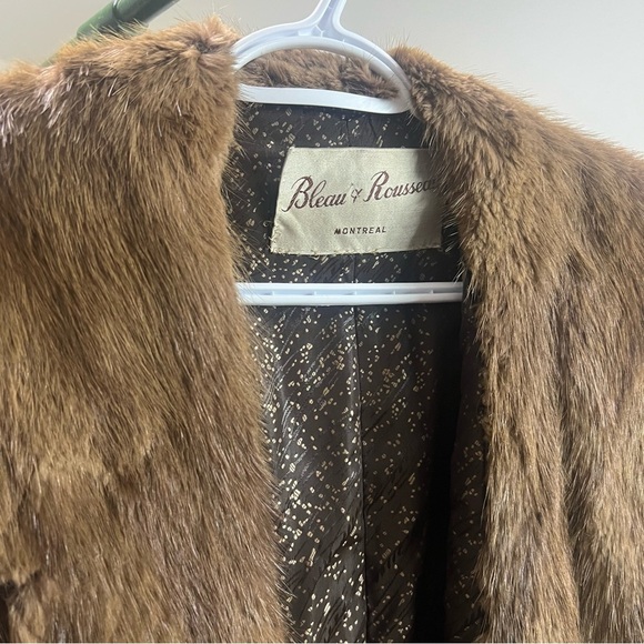 Vintage Montreal Brown Mink Coat Brown Faux Fur Original Coat Chunky size Medium - Picture 3 of 13